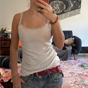 Converse White Lace Camisole